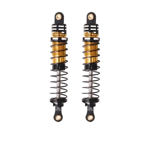 Stoßdämpfer RC Car Kompatibel Mit LOSI Für Mini Für LMT 4X4 KYX Für Racing 1/18 RC-Auto Monster Truck Upgrades Teile 64 Mm Schwarzer Aluminium-Stoßdämpfer von QWHTYO