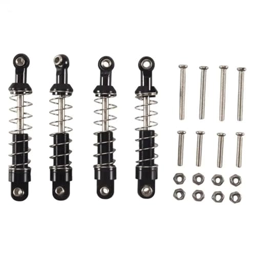 Stoßdämpfer RC Car Kompatibel Mit MN D90 Für MN-90 Für MN99S Für WPL C14 C24 C34 RC-Auto-Upgrade-Teile Zubehör 4-teiliger Metall-Stoßdämpfer von QWHTYO