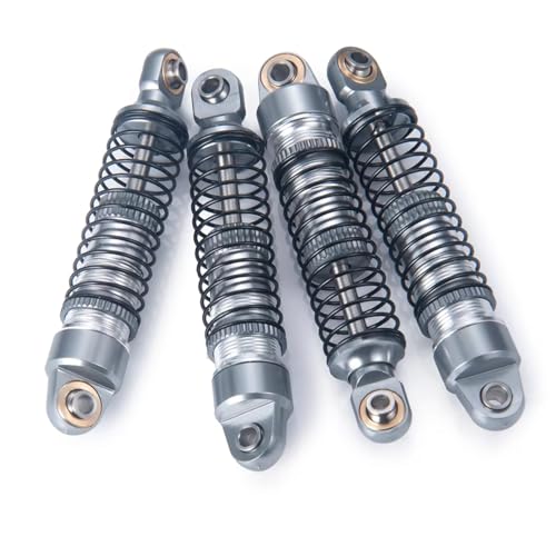 Stoßdämpfer RC Car Kompatibel Mit TRX-4M Für Bronco Für Defender 1/18 RC Crawler Automodell-Upgrade-Teile 4-teiliges Set Stoßdämpferdämpfer(Gray) von QWHTYO