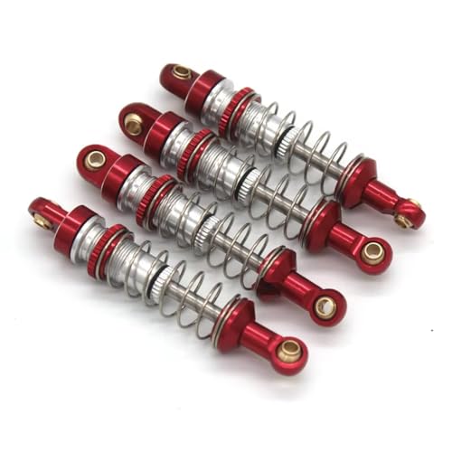 Stoßdämpfer RC Car Kompatibel Mit TRX4M Für JJRC C8801 C8808 C8809 AX8560 1/18 Fernbedienung Auto Upgrade Teile Zubehör Stoßdämpfer(Red) von QWHTYO