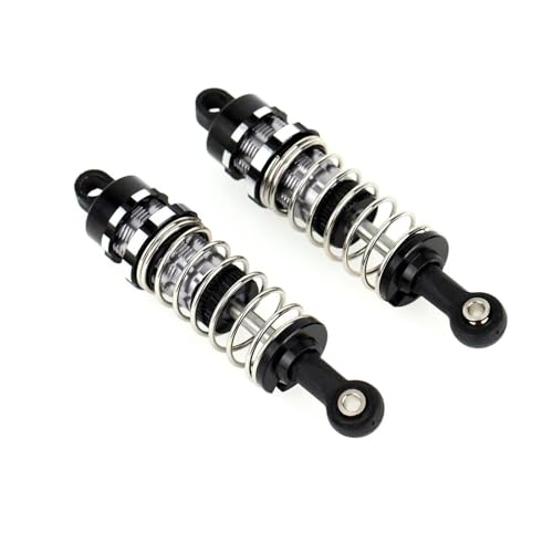 Stoßdämpfer RC Car Kompatibel Mit Tamiya CC01 LCX Für Racing 1/10-Rennen RC-Crawler-Upgrades Zubehör: 70-mm-Aluminium-Stoßdämpfersatz(Black) von QWHTYO