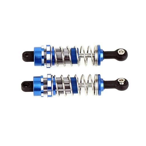 Stoßdämpfer RC Car Kompatibel Mit Tamiya CC01 LCX Für Racing 1/10-Rennen RC-Crawler-Upgrades Zubehör: 70-mm-Aluminium-Stoßdämpfersatz(Blue) von QWHTYO