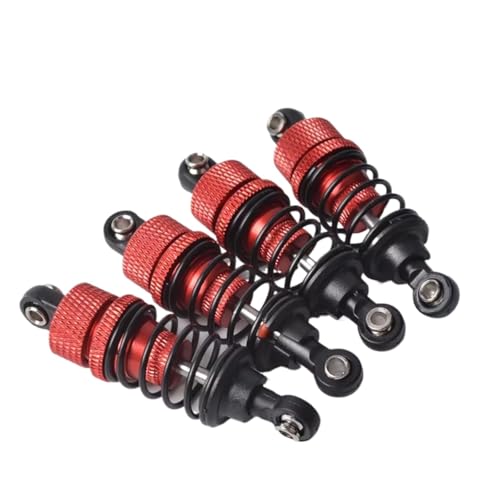 Stoßdämpfer RC Car Kompatibel Mit Tamiya Für TT-01 Für TT-02 TA05 TL-01 M05 MF-01X M06 1/10 RC On-Road-Autoteile, 4 Stück, 55 Mm Ölstoßdämpfer von QWHTYO