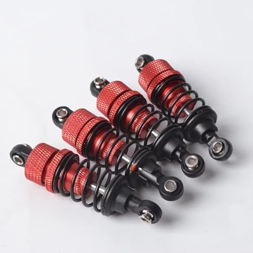 Stoßdämpfer RC Car Kompatibel Mit Tamiya Für TT-01 Für TT-02 TA05 TL-01 M05 MF-01X M06 1/10 RC On-Road-Autoteile, 4 Stück, 55 Mm Ölstoßdämpfer von QWHTYO