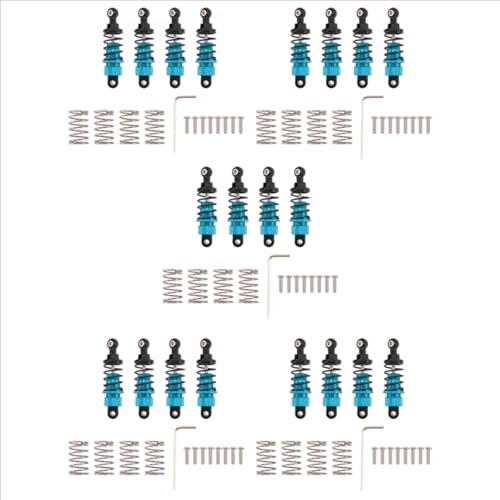 Stoßdämpfer RC Car Kompatibel Mit Tamiya Für TT-01 Für TT02 M5 M6 1/10 RC-Auto-Upgrade-Teile, 20-teiliger Stoßdämpfer Aus Aluminiumlegierung, Vorne Und Hinten Stoßdämpfer RC Car Kompatibel Mit Tamiya Für TT-01 Für TT02 M5 M6 1/10 RC-Auto-Upgrade-Teile, 20-teiliger Stoßdämpfer Aus Aluminiumlegierung, Vorne Und Hinten von QWHTYO