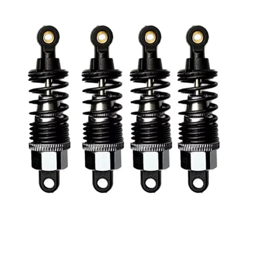 Stoßdämpfer RC Car Kompatibel Mit Tamiya Für TT02 1/10 RC Für Chassis-Auto-Upgrade-Teile 4-teiliges Kit Einstellbare Stoßdämpfer Aus Legierung(Gray) von QWHTYO