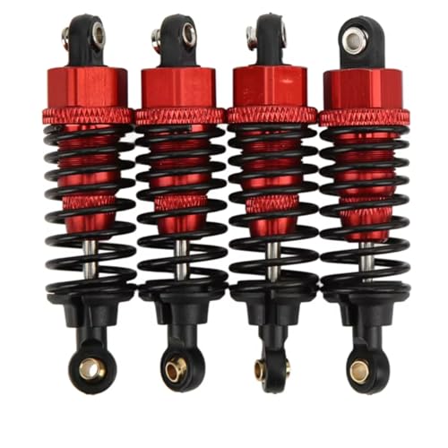 Stoßdämpfer RC Car Kompatibel Mit Tamiya TT‑01 TT‑02 TA05 TL‑01 TA03 MF‑01X 1/10 RC On Road Drift Für Rennwagenteile Ölstoßdämpfer Aus Aluminiumlegierung(Red) von QWHTYO