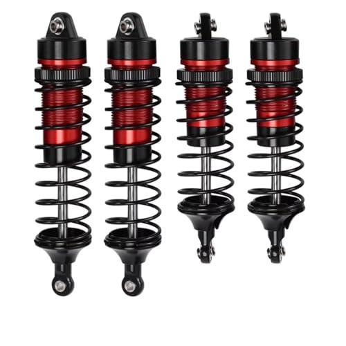 Stoßdämpfer RC Car Kompatibel Mit Traxxas Für Slash 4X4 Für VXL 2WD Für Rustler Für Stampede Für Hoss 1/10 RC-Autoteile, Metall-Stoßdämpfer Vorne Und Hinten von QWHTYO