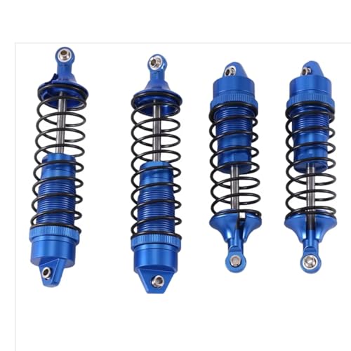 Stoßdämpfer RC Car Kompatibel Mit Traxxas Für Slash Für Rustler Für Stampede Für Hoss 1/10 RC-Auto-Upgrade-Teile, 4-teiliger Metall-Stoßdämpfer Vorne Und Hinten von QWHTYO