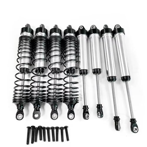 Stoßdämpfer RC Car Kompatibel Mit Traxxas Für UDR 1/7 RC-Auto-Upgrade-Teile, Ersatzzubehör, 8-teiliger Stoßdämpfer Aus Aluminiumlegierung Vorne Und Hinten(Black) von QWHTYO