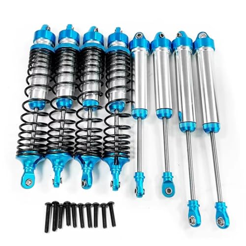 Stoßdämpfer RC Car Kompatibel Mit Traxxas Für UDR 1/7 RC-Auto-Upgrade-Teile, Ersatzzubehör, 8-teiliger Stoßdämpfer Aus Aluminiumlegierung Vorne Und Hinten(Blue) von QWHTYO