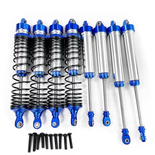 Stoßdämpfer RC Car Kompatibel Mit Traxxas Für UDR 1/7 RC-Auto-Upgrade-Teile, Ersatzzubehör, 8-teiliger Stoßdämpfer Aus Aluminiumlegierung Vorne Und Hinten(Dark Blue) von QWHTYO