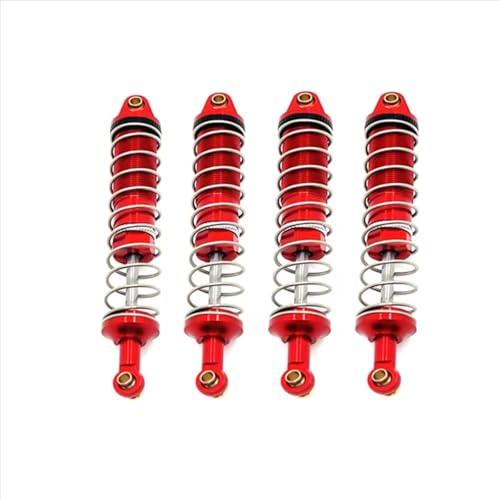 Stoßdämpfer RC Car Kompatibel Mit UDIRC UD1201 UD1202 UD-12PRO 1/12 RC-Auto-Upgrade-Teile Zubehör Hydraulischer Stoßdämpfersatz Vorne Hinten(Red) von QWHTYO