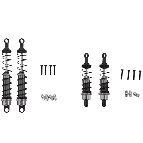 Stoßdämpfer RC Car Kompatibel Mit WLtoys 12428 12423 1/12 RC Car Crawler Upgrade-Teile Ersatzzubehör Metallölgefüllter Stoßdämpfer Vorne Hinten von QWHTYO