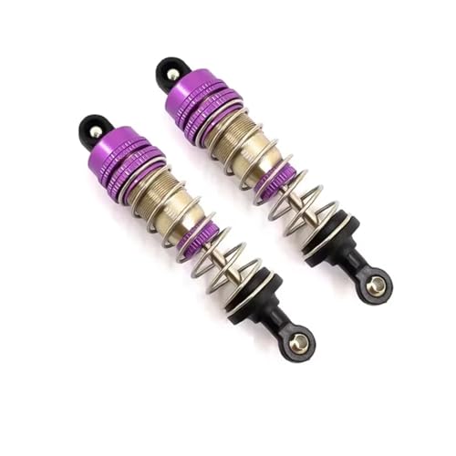 Stoßdämpfer RC Car Kompatibel Mit WLtoys 144001 124019 124018 RC-Auto-Upgrade-Teile, Ersatzzubehör, 4-teiliger Metall-Stoßdämpfer(2pcs) von QWHTYO