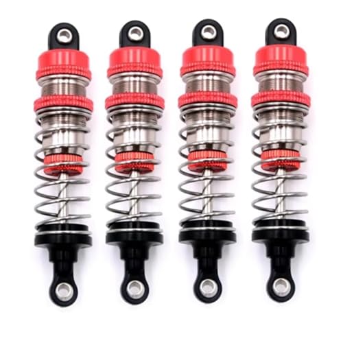 Stoßdämpfer RC Car Kompatibel Mit WLtoys 144001 144010 124007 124016 124017 124018 1240190 RC-Autoteilen, 4-teiliger Metall-Öl-Stoßdämpfer Stoßdämpfer RC Car Kompatibel Mit WLtoys 144001 144010 124007 124016 124017 124018 1240190 RC-Autoteilen, 4-teiliger Metall-Öl-Stoßdämpfer von QWHTYO