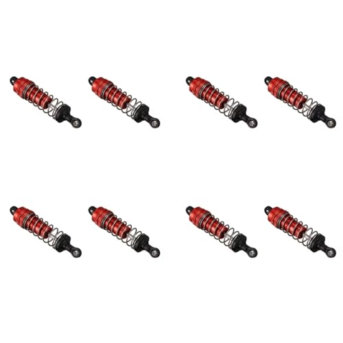 Stoßdämpfer RC Car Kompatibel Mit Wltoys 144001 1/14 4WD RC Drift Für Rennwagen-Upgrade-Teile, Zubehör, 8-teiliger Metall-Stoßdämpfer von QWHTYO