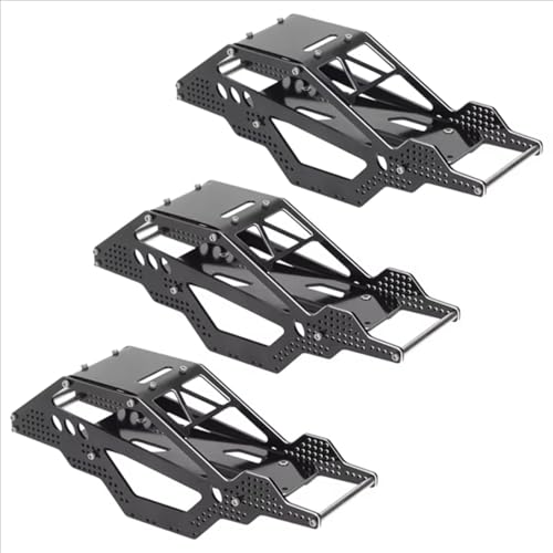 Zubehör Teile RC Autos Kompatibel Mit Axial Für SCX24 90081 1/24 RC Crawler Cars Upgrade-Teile Zubehör 3X Aluminiumlegierung Für Chassisrahmen-Karosserie von QWHTYO