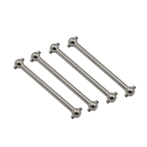 Zubehör Teile RC Autos Kompatibel Mit WLtoys A979 A949 A959 A969 K929 Für Himoto E18 Spino Für HSP 1/18 RC-Auto-Tuning-Teile, 4 Stück, Edelstahl-Dogbone 51 MM Zubehör Teile RC Autos Kompatibel Mit WLtoys A979 A949 A959 A969 K929 Für Himoto E18 Spino Für HSP 1/18 RC-Auto-Tuning-Teile, 4 Stück, Edelstahl-Dogbone 51 MM von QWHTYO
