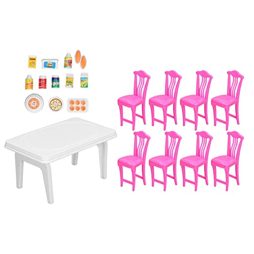 1:12 Puppenhaus Esstisch - Set – Professionell gestaltetes Miniaturmöbel für Kinder + Hochwertige und sichere Materialien + Ideal für Rollenspiele und kreative Aktivitäten' 1:12 Puppenhaus Esstisch - Set – Professionell gestaltetes Miniaturmöbel für Kinder + Hochwertige und sichere Materialien + Ideal für Rollenspiele und kreative Aktivitäten' von QWUUYEC