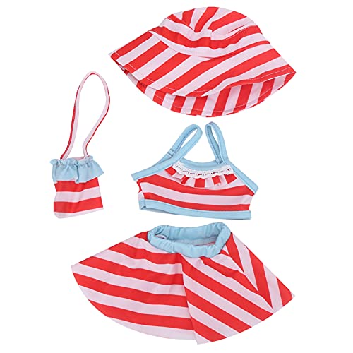 18 Zoll Babypuppenkleidung Set - Top -Rockhut -Messenger -Tasche, weicher bequemer Stoff, fördert Kreativität Vorstellungskraft Handaugenkoordination, für Mädchen Weihnachten B 18 Zoll Babypuppenkleidung Set - Top -Rockhut -Messenger -Tasche, weicher bequemer Stoff, fördert Kreativität Vorstellungskraft Handaugenkoordination, für Mädchen Weihnachten B von QWUUYEC