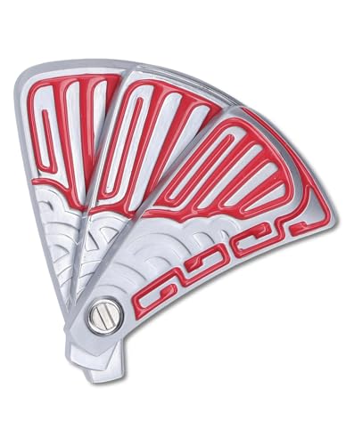 Faltbarer fächerförmiger magnetischer Schieber, haptisches Spielzeug, Edelstahl, Angst, Stressabbau, Push-Slider-Spielzeug für Erwachsene (Typ 1) (Typ 2) von QWUUYEC