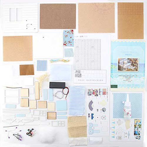 Miniaturpuppenhaus -Kit - DIY -Kreativmodell mit detaillierten Anweisungen für handgefertigte Wohnkultur und Eltern - Kinder -Interaktions (Type 2) von QWUUYEC