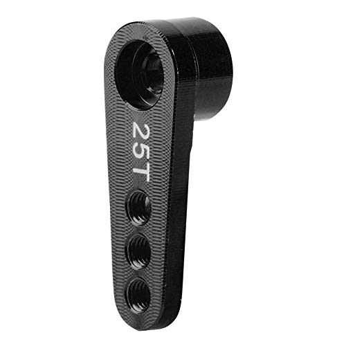QWUUYEC Aluminiumlegierung RC Servo Halbang mit 28,5 mm – Hochwertige Upgrade - Zubehör für HSP 1/10 Trucks + Leicht und langlebig + Perfekte Passform für RC - Modelle (Schwarz) von QWUUYEC