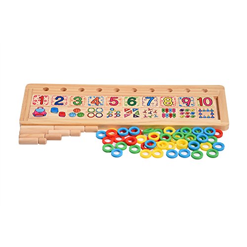 QWUUYEC Creative Kindergarten Holz Zahlen Lernspielzeug – Fördert frühes Lernen + Sicheres und ungiftiges Material + Für Kinder ab 3 Jahren QWUUYEC Creative Kindergarten Holz Zahlen Lernspielzeug – Fördert frühes Lernen + Sicheres und ungiftiges Material + Für Kinder ab 3 Jahren von QWUUYEC
