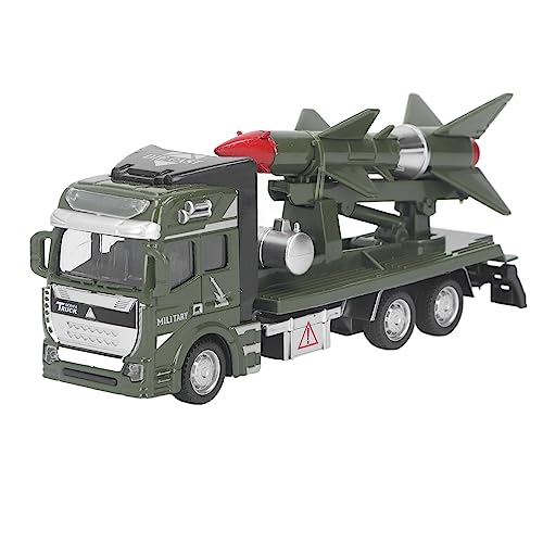 QWUUYEC Friction Powered Militärtruck – Robustes Spielzeugauto aus Metall mit Gummireifen + Elektronikfrei + Für Kinder ab 3 Jahren geeignet von QWUUYEC