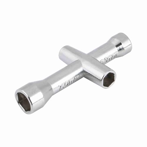 QWUUYEC Multifunktionale Kreuzschlüssel - vielseitiges Werkzeug für M2/M2.5/M3/M4 -Schrauben und -Muttern, langlebige Metallkonstruktion, kompaktes Design für RC -Flugzeug und QWUUYEC Multifunktionale Kreuzschlüssel - vielseitiges Werkzeug für M2/M2.5/M3/M4 -Schrauben und -Muttern, langlebige Metallkonstruktion, kompaktes Design für RC -Flugzeug und von QWUUYEC
