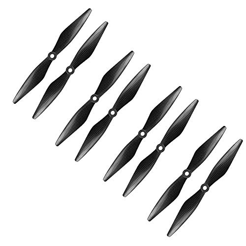 QWinOut 10x3.8 Carbon Fiber Propeller CW CCW 1038 Props for F450 F550 10inch 10" Drone Accessories (4pcs) von QWinOut