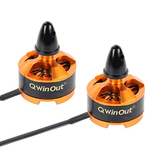 QWinOut 1806 2400KV CW CCW Brushless Motor for DIY 2-3S FPV Racing Drone 250 Mini Drone Multi-Rotor CC3D 260 330 RC Quadcopter (2 pcs CW) von QWinOut
