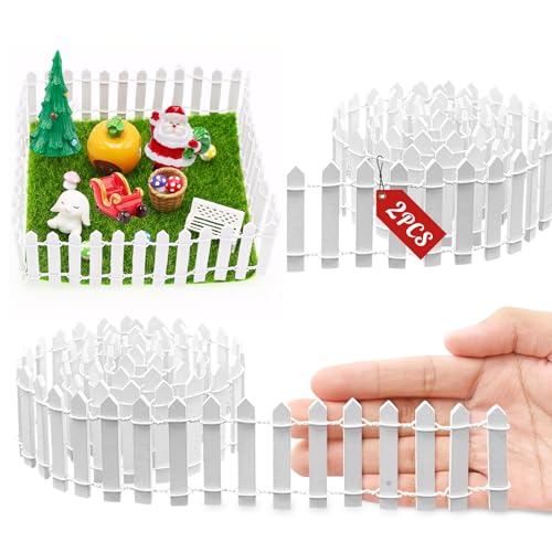 2stk Wichtel Zubehör Weihnachten, Wichteltür Zubehör Wichtel Zaun Holz Mini Holzzaun Miniatur Gartenzaun Miniatur Deko, Miniatur Staketenzaun Puppenhaus Zubehör Fee Garten Deko (90 cm x 5 cm) 2stk Wichtel Zubehör Weihnachten, Wichteltür Zubehör Wichtel Zaun Holz Mini Holzzaun Miniatur Gartenzaun Miniatur Deko, Miniatur Staketenzaun Puppenhaus Zubehör Fee Garten Deko (90 cm x 5 cm) von QXRXN