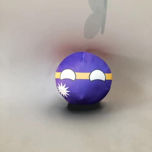 QXXKJDF 3,9 Zoll 7,9 Zoll Polnischer Ball, Länderball, Albanien, Ägypten, Andorra, EU, Plüschtier, Länderbälle(Nauru,7.8in) von QXXKJDF
