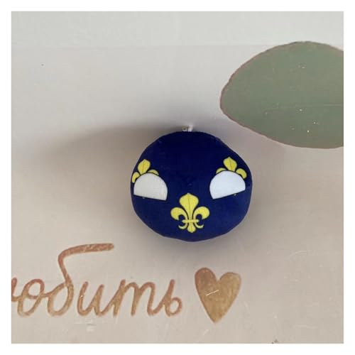 QXXKJDF 7,9 Zoll, 3,9 Zoll Polnischer Ball, Country Ball, Pakistan, Frankreich, Kanada, EU, Plüschtier, Country Balls, (France1,3.7in) von QXXKJDF