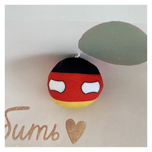 QXXKJDF 7,9 Zoll, 3,9 Zoll Polnischer Ball, Country Ball, Pakistan, Frankreich, Kanada, EU, Plüschtier, Country Balls, (Germany,7.8in) von QXXKJDF