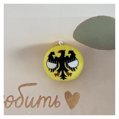 QXXKJDF 7,9 Zoll, 3,9 Zoll Polnischer Ball, Country Ball, Pakistan, Frankreich, Kanada, EU, Plüschtier, Country Balls, (Germany1,3.7in) von QXXKJDF