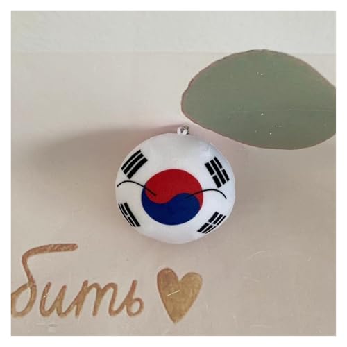 QXXKJDF 7,9 Zoll, 3,9 Zoll Polnischer Ball, Country Ball, Pakistan, Frankreich, Kanada, EU, Plüschtier, Country Balls, (KOR,7.8in) von QXXKJDF