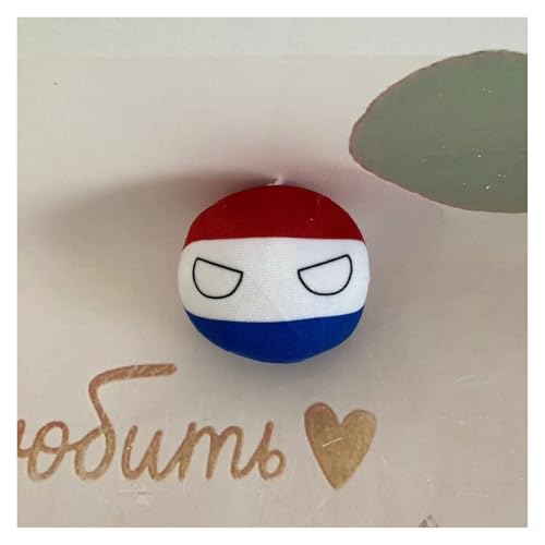 QXXKJDF 7,9 Zoll, 3,9 Zoll Polnischer Ball, Country Ball, Pakistan, Frankreich, Kanada, EU, Plüschtier, Country Balls, (Netherlands,3.7in) von QXXKJDF