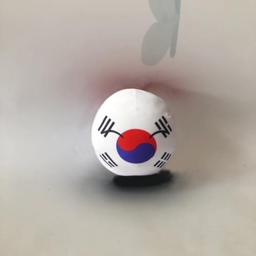QXXKJDF 7,9 Zoll 3,9 Zoll Country-Bälle, Plüsch, Deutschland, Fidschi, Kongo, Mexiko, Kanada, Kongo, Plüschtiere, Country-Ball(Korea,3.7in) von QXXKJDF