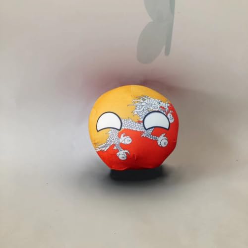 QXXKJDF 7,9 Zoll 3,9 Zoll Country Ball VAE Argentinien Belgien UK Country Balls Festival Geschenk Plüschtier(Bhutan,7.8in) von QXXKJDF