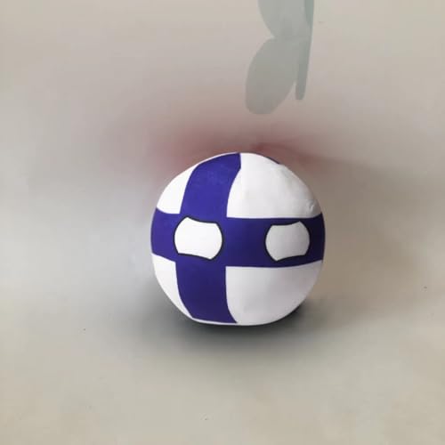 QXXKJDF 7,9 Zoll 3,9 Zoll Country Ball VAE Argentinien Belgien UK Country Balls Festival Geschenk Plüschtier(Finland,7.8in) von QXXKJDF