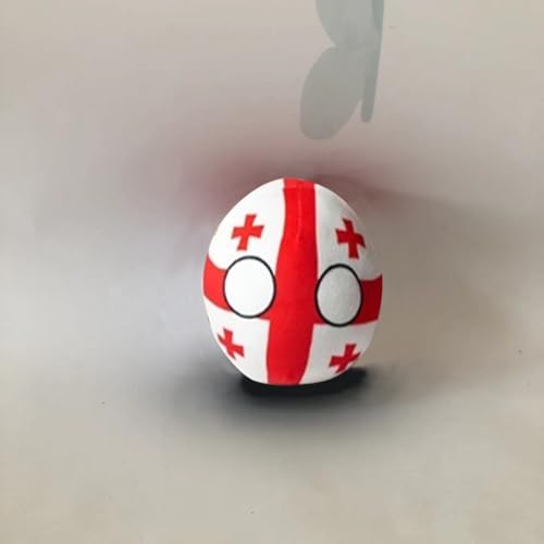 QXXKJDF 7,9 Zoll 3,9 Zoll Country Ball VAE Argentinien Belgien UK Country Balls Festival Geschenk Plüschtier(Georgia,3.7in) von QXXKJDF