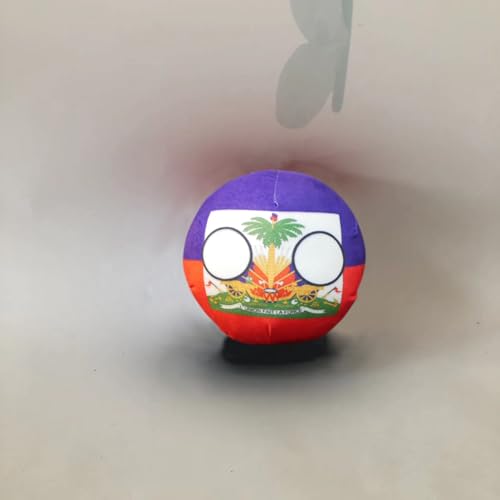 QXXKJDF 7,9 Zoll 3,9 Zoll Country Ball VAE Argentinien Belgien UK Country Balls Festival Geschenk Plüschtier(Haiti,7.8in) von QXXKJDF