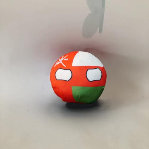 QXXKJDF 7,9 Zoll 3,9 Zoll Country Ball VAE Argentinien Belgien UK Country Balls Festival Geschenk Plüschtier(Oman,3.7in) von QXXKJDF