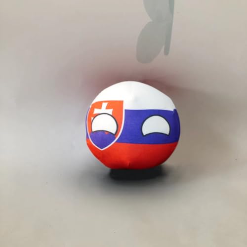 QXXKJDF 7,9 Zoll 3,9 Zoll Country Ball VAE Argentinien Belgien UK Country Balls Festival Geschenk Plüschtier(Slovakia,3.7in) von QXXKJDF