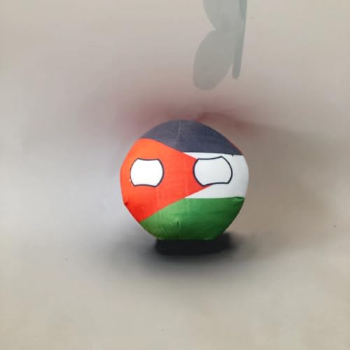QXXKJDF 7,9 Zoll 3,9 Zoll Plüsch-Landball, Frankreich, Katar, Kroatien, Plüschtier, Landbälle, Polen-Ball(JOR,7.8in) von QXXKJDF