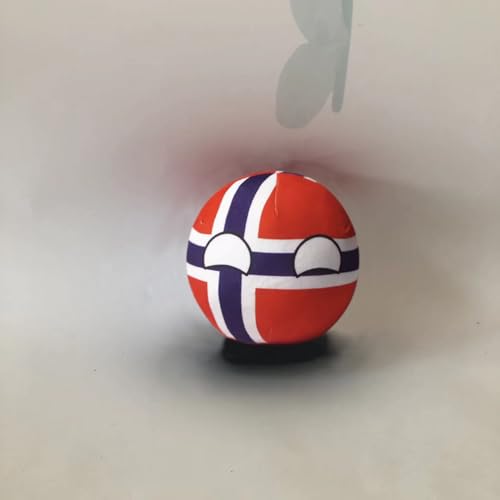 QXXKJDF 7,9 Zoll 3,9 Zoll Plüsch-Landball, Frankreich, Katar, Kroatien, Plüschtier, Landbälle, Polen-Ball(Norway,7.8in) von QXXKJDF