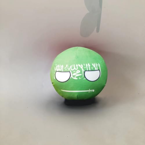 QXXKJDF 7,9 Zoll 3,9 Zoll Plüsch-Landball, Frankreich, Katar, Kroatien, Plüschtier, Landbälle, Polen-Ball(Saudi,3.8in) von QXXKJDF